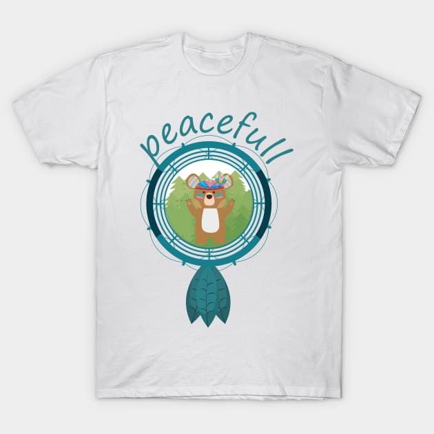 dreamcatcher indian teddy T-Shirt by Johnny_Sk3tch